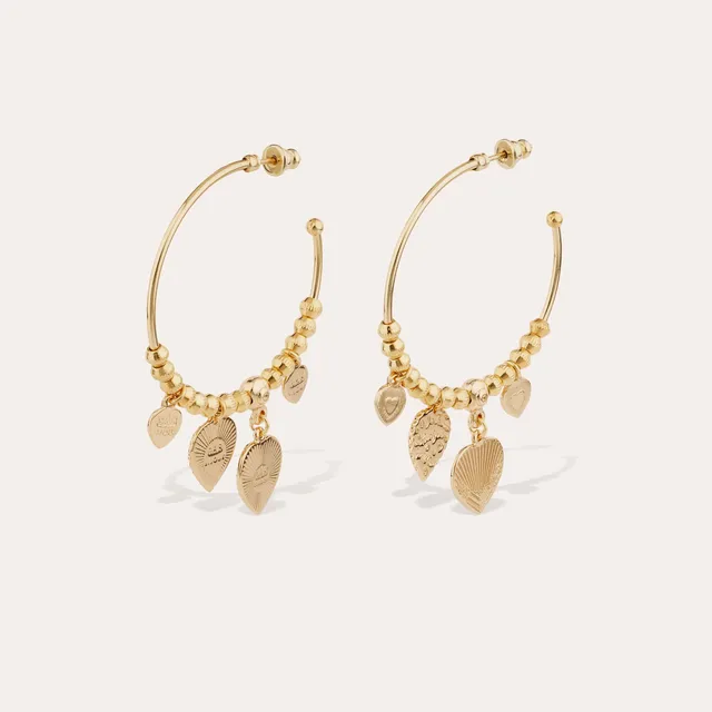 gas-bijoux-boucles-d-oreilles-cr-oles-i-love-you-mini-argent-es-c-urs-grav-s-je- image 1
