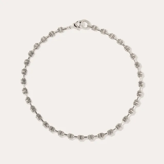 gas-bijoux-collier-rayl-collier-argent-maillons-cubiques-entrelac-s-lisses-et-gr image 1