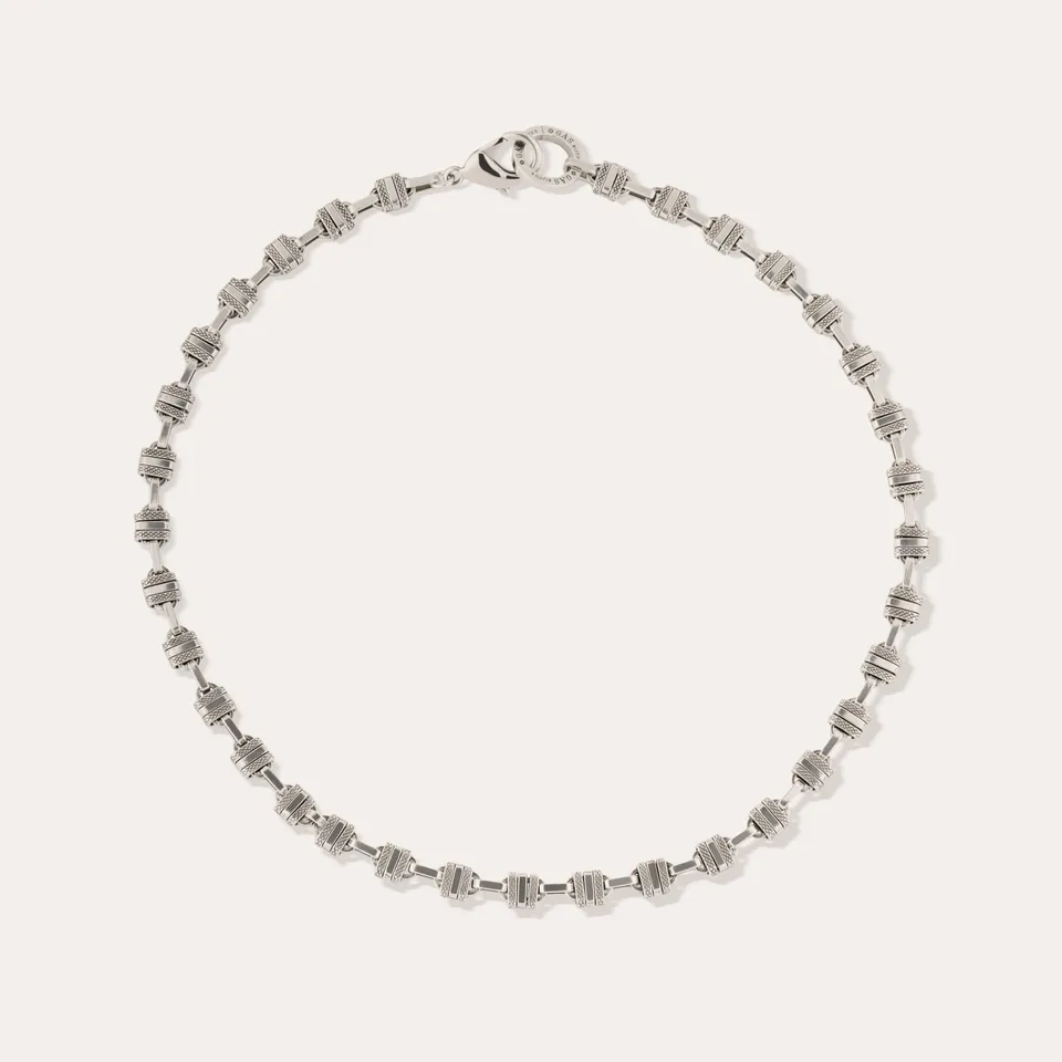 gas-bijoux-collier-rayl-collier-argent-maillons-cubiques-entrelac-s-lisses-et-gr image 1
