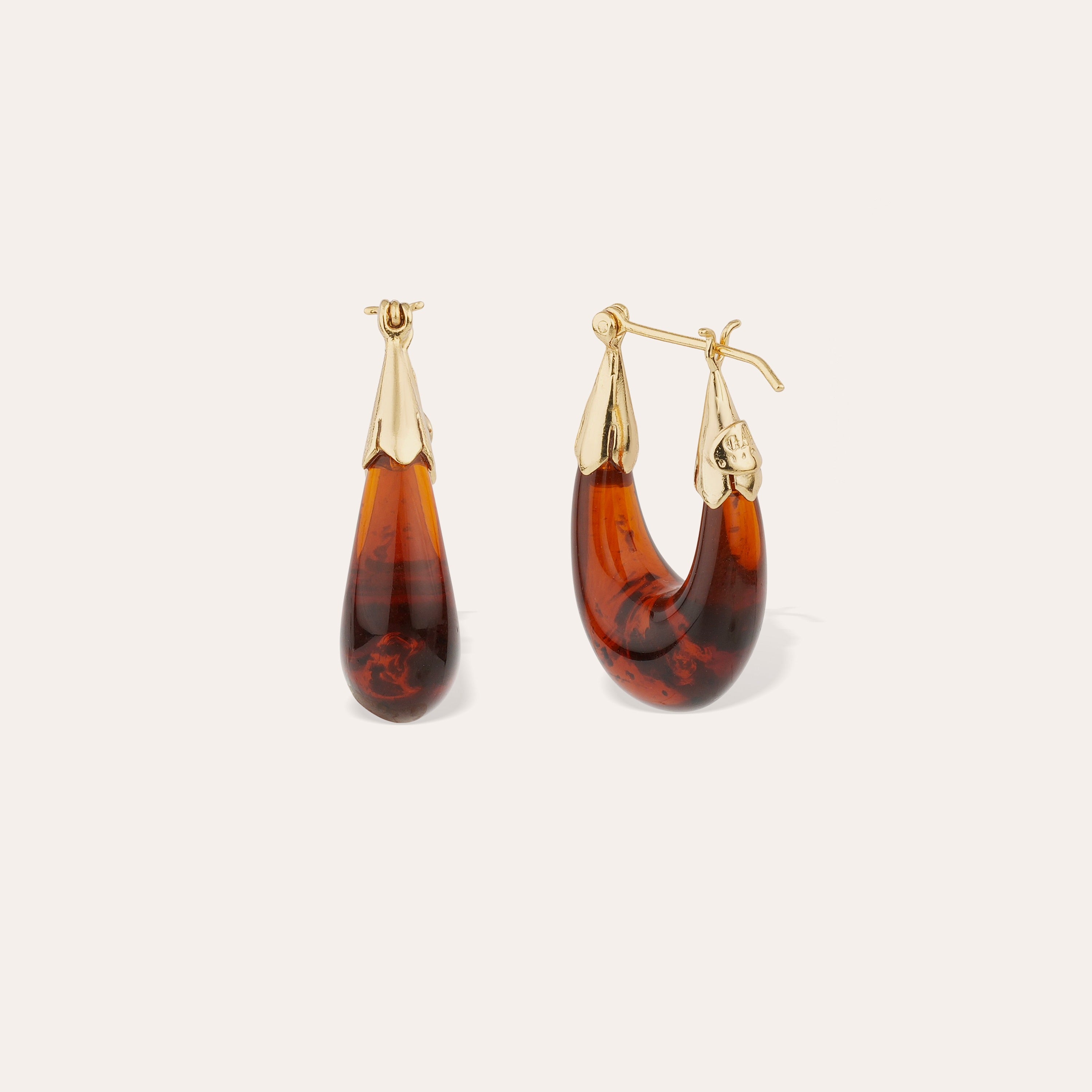 gas-bijoux-boucles-d-oreilles-ecume-petit-mod-le-ac-tate-caille-finitions-dor-es image 3