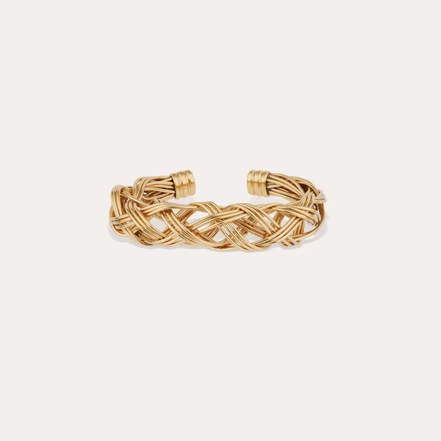 gas-bijoux-fileo-bracelet-jonc-dor-tress-main image 1
