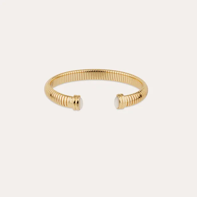 gas-bijoux-bracelet-jonc-antigone-nacre-blanche-dor-l-or-fin image 1