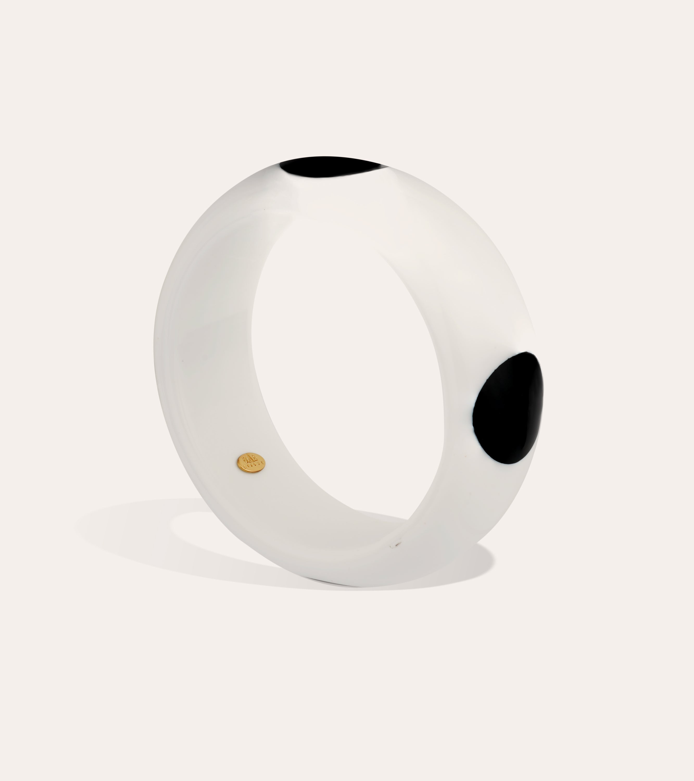gas-bijoux-bracelet-cocci-jonc-ac-tate-blanc-noir-pois image 2