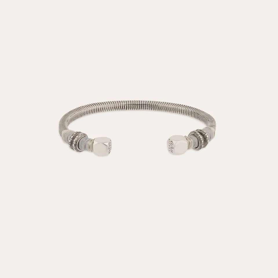 gas-bijoux-bracelet-sari-m-tal-jonc-stri-argent-taille-ajustable image 1