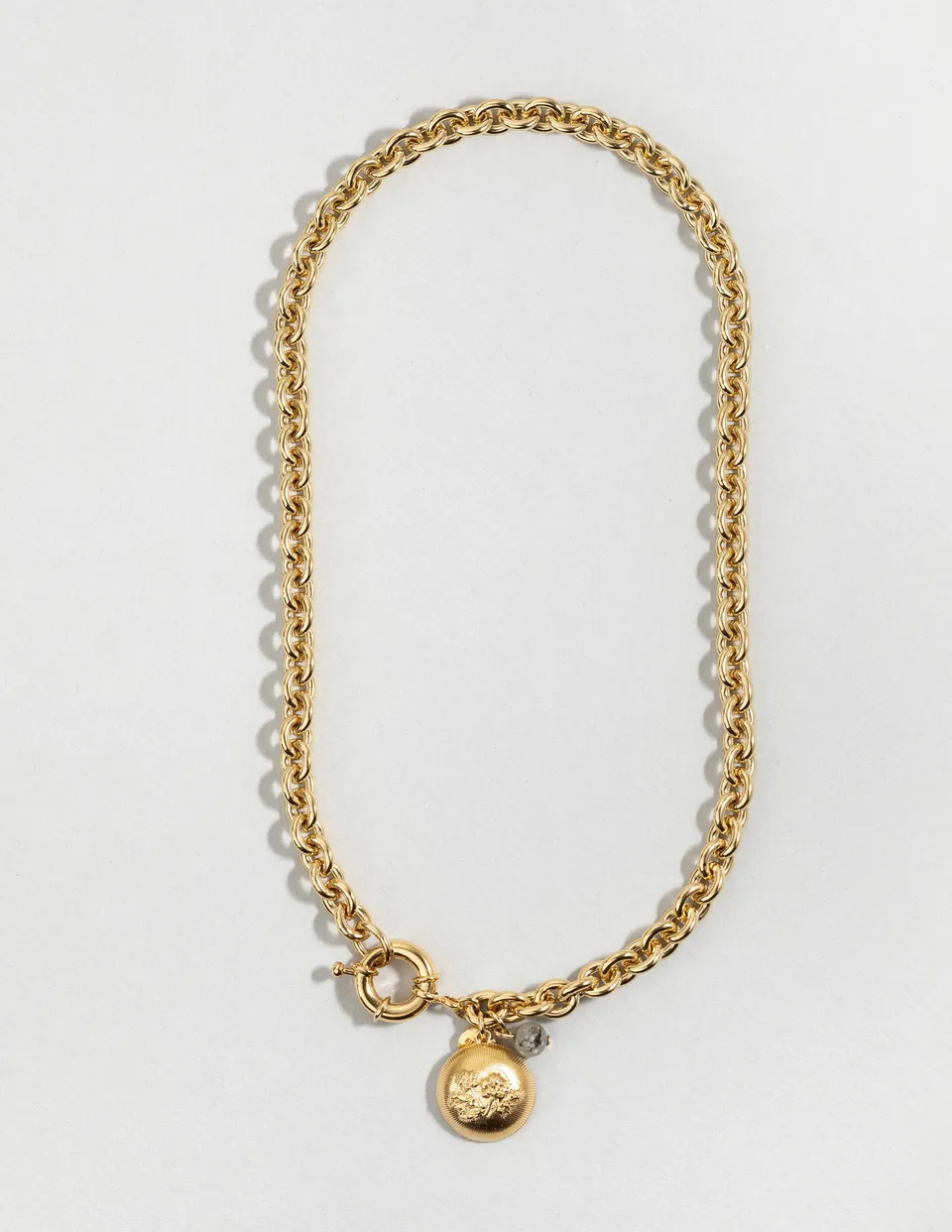 louise-damas-collier-la-couture-collier-maille-paisse-labradorite image 1