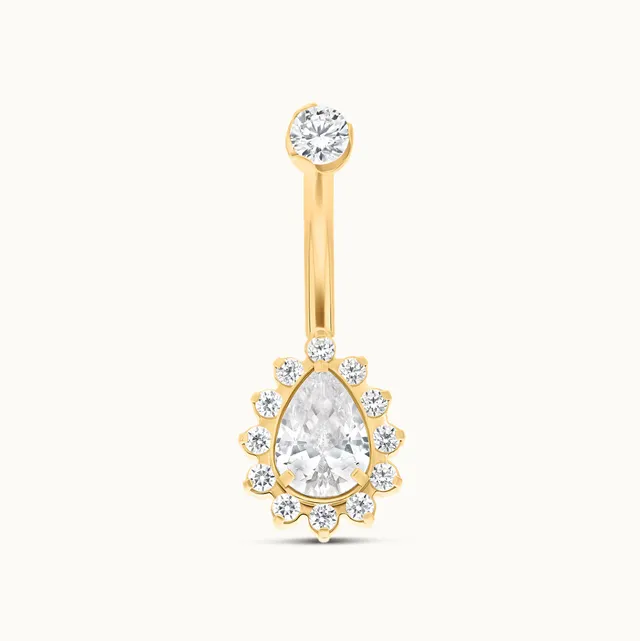 obsidian-piercing-athena-piercing-de-nombril-cristal-goutte-et-halo-de-zircons-t image 1