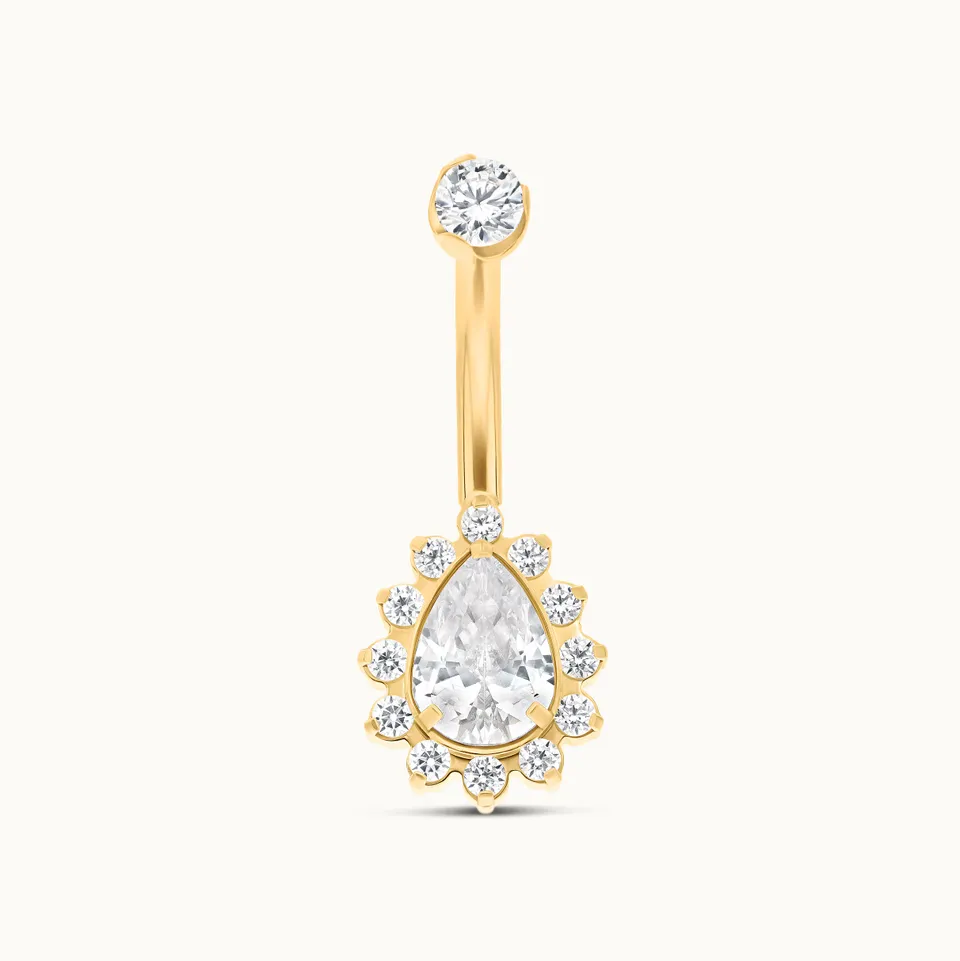 obsidian-piercing-athena-piercing-de-nombril-cristal-goutte-et-halo-de-zircons-t image 1