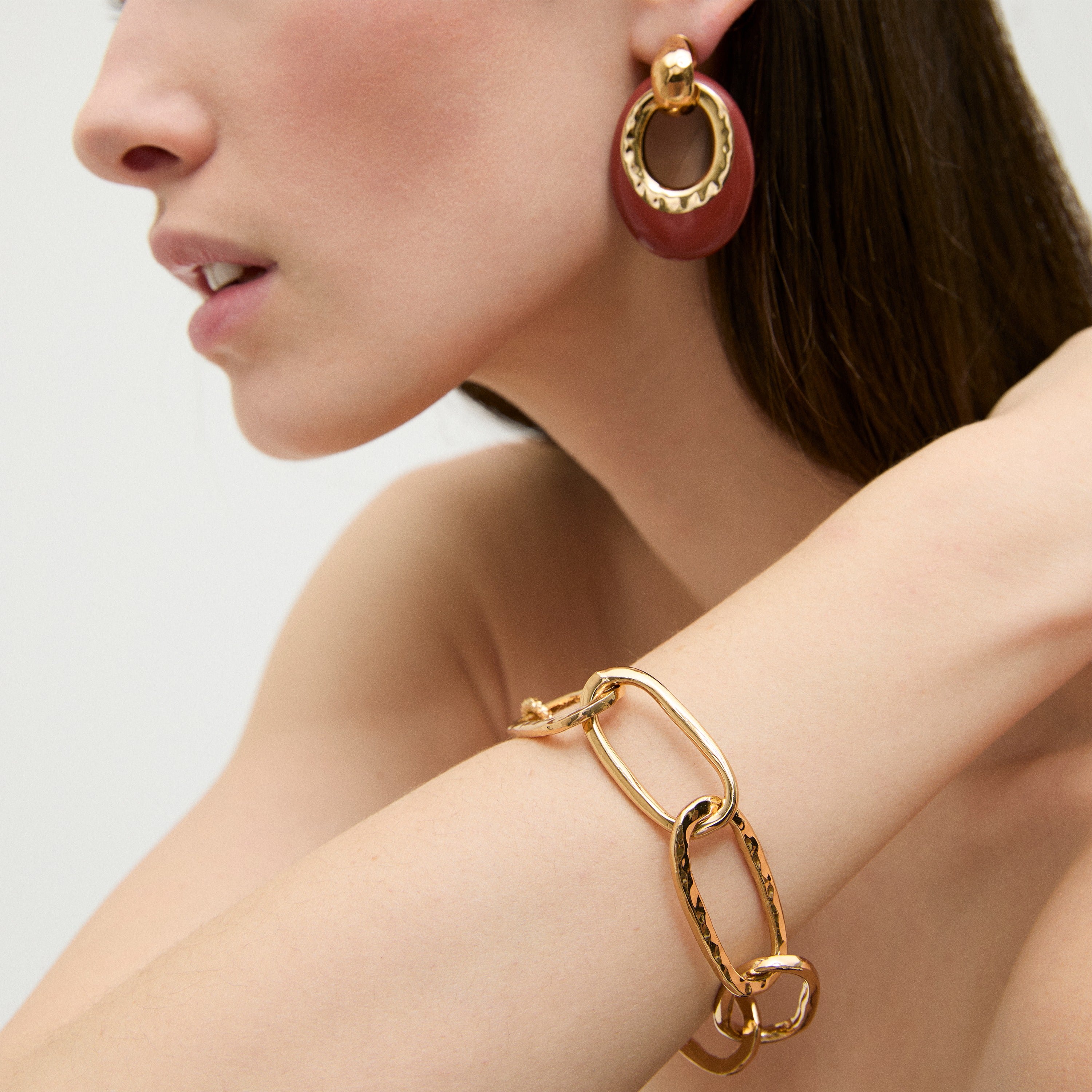 gas-bijoux-bracelet-maille-ovale-grand-mod-le-dor-l-or-fin-taille-ajustable image 2