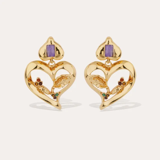 gas-bijoux-boucles-d-oreilles-odalys-am-thyste-boucles-pendantes-dor-es-c-ur-gra image 1