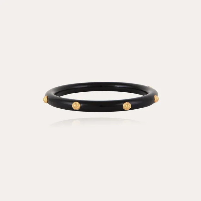 gas-bijoux-bracelet-caftan-jonc-ac-tate-noir-poli-main image 1