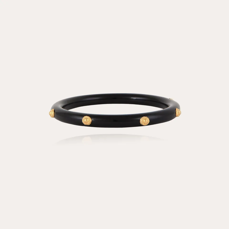 gas-bijoux-bracelet-caftan-jonc-ac-tate-noir-poli-main image 1