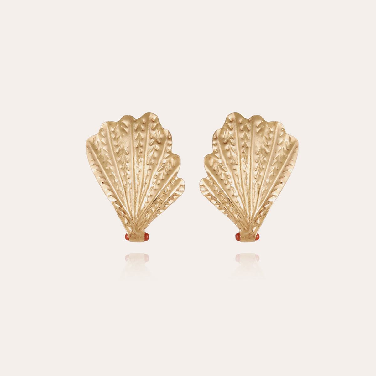 gas-bijoux-boucles-d-oreilles-shellona-cornaline-dor-es-l-or-fin image 1