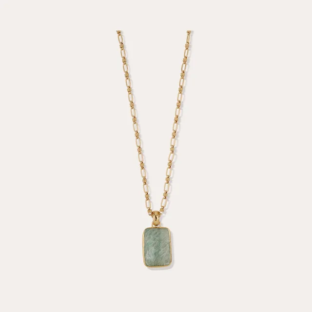 gas-bijoux-sautoir-aura-amazonite-dor-l-or-fin-fait-main-marseille image 1