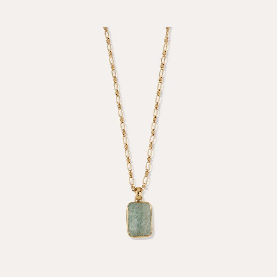 gas-bijoux-sautoir-aura-amazonite-dor-l-or-fin-fait-main-marseille image 1