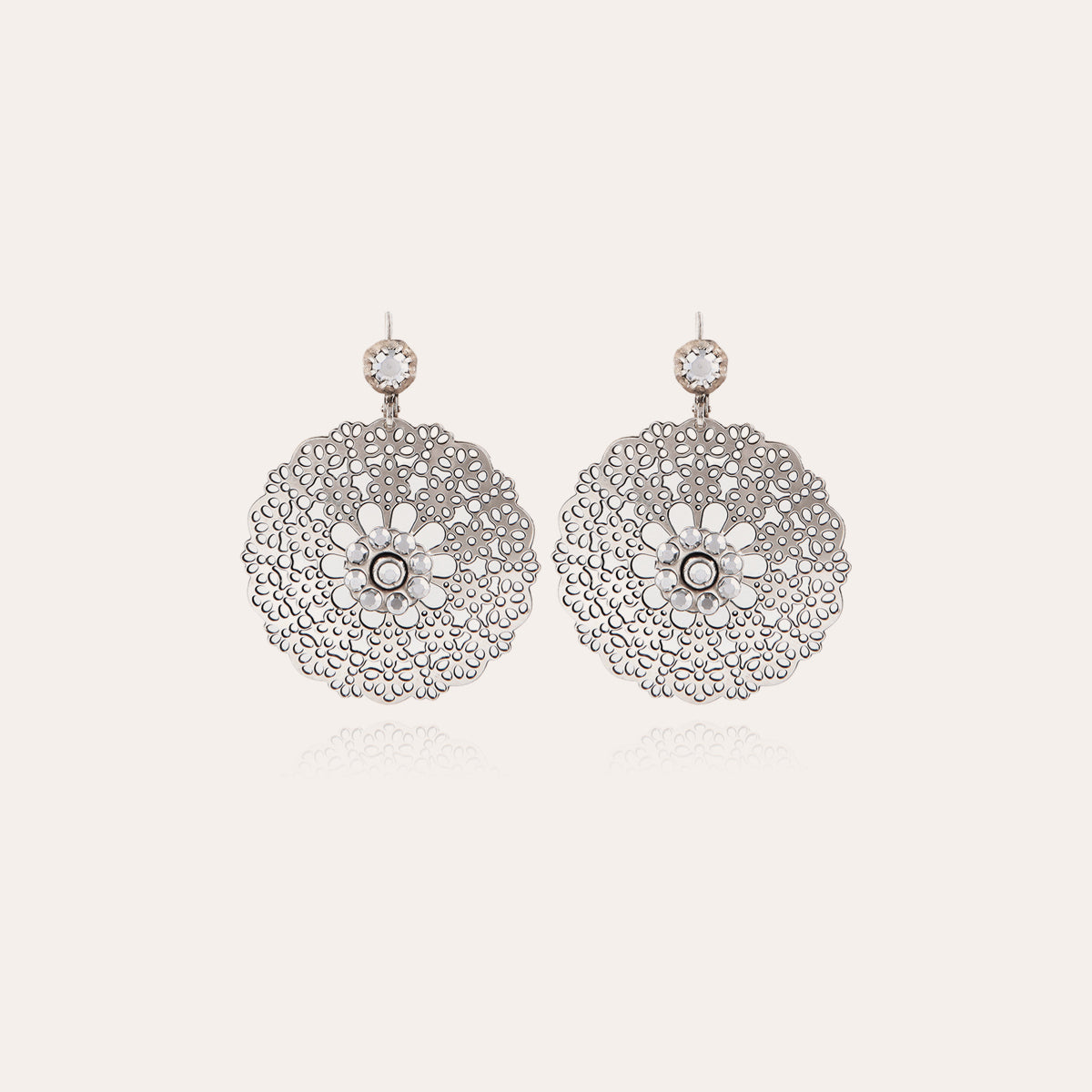 gas-bijoux-boucles-d-oreilles-flocon-petit-mod-le-argent-es-strass-swarovski image 1
