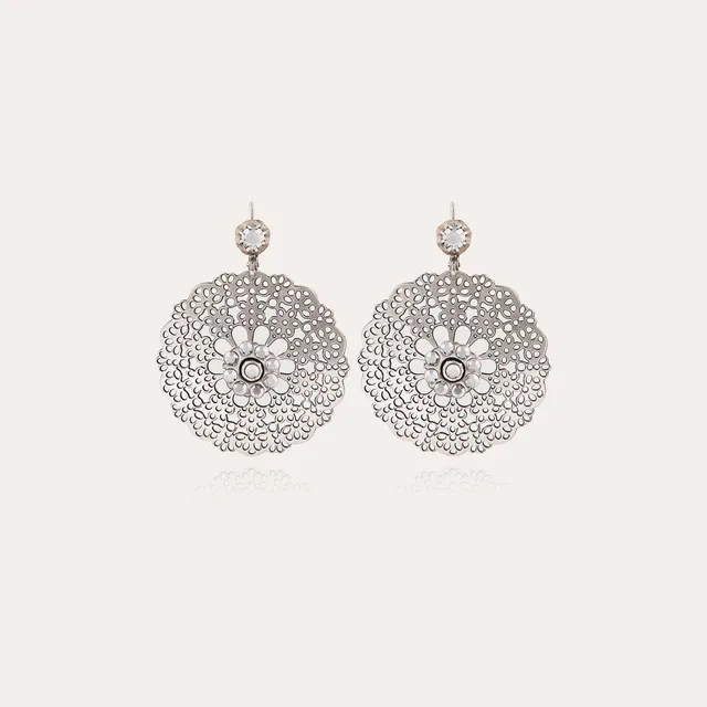 gas-bijoux-boucles-d-oreilles-flocon-petit-mod-le-argent-es-strass-swarovski image 1