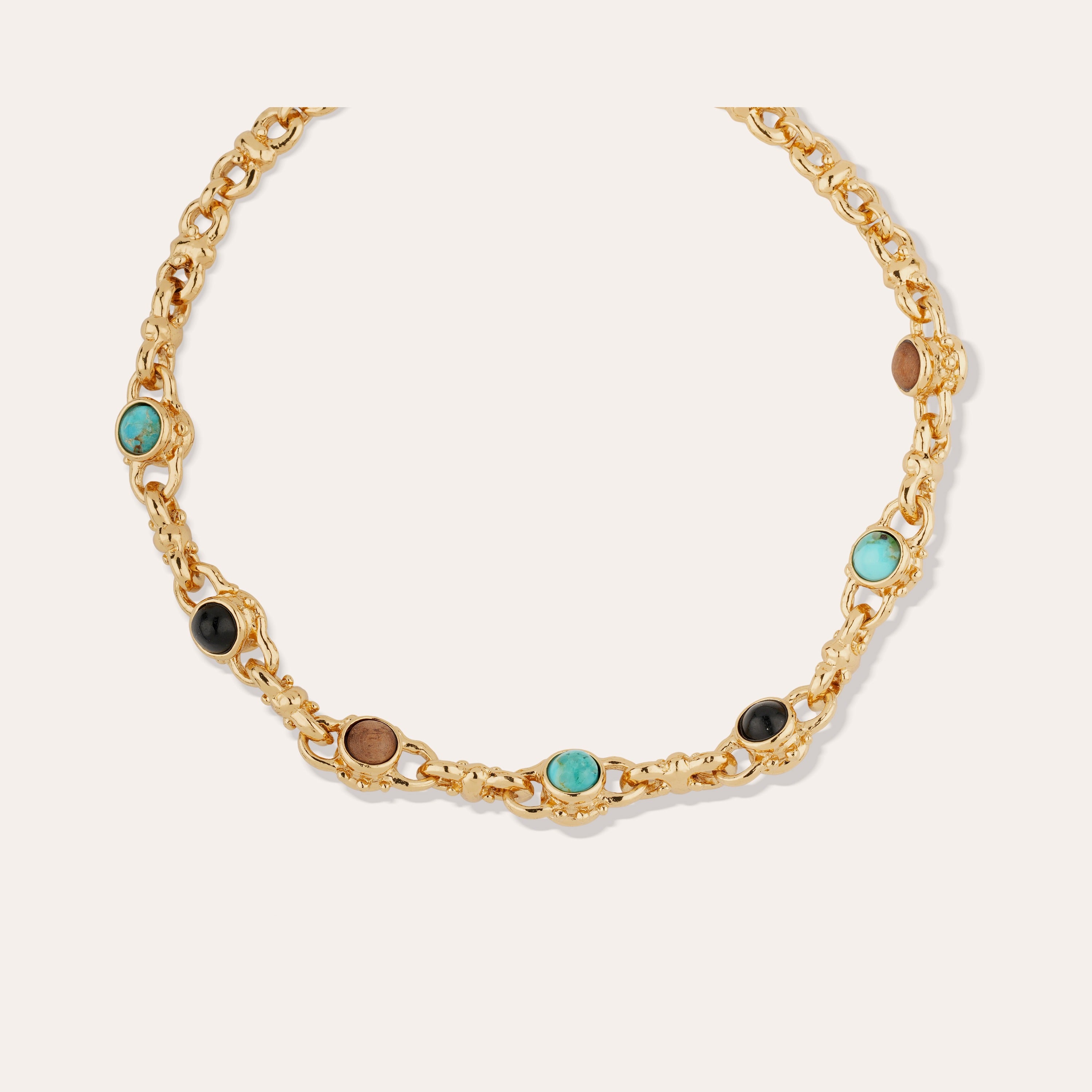 gas-bijoux-collier-amarante-multi-cabochons-dor-turquoise-basalte-bois image 3