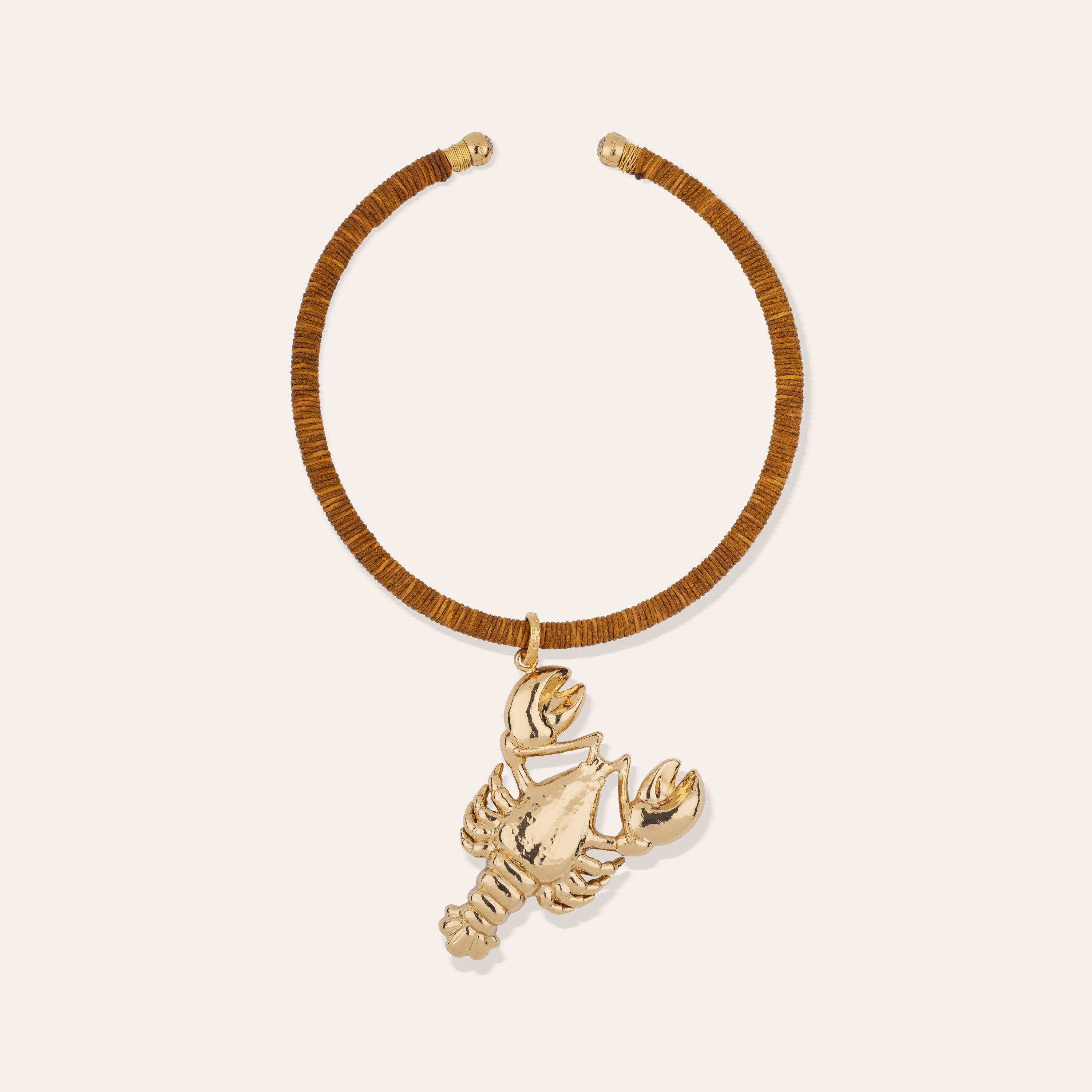 gas-bijoux-collier-sari-homarea-dor-l-or-fin-pendentif-homard-sculpt image 1