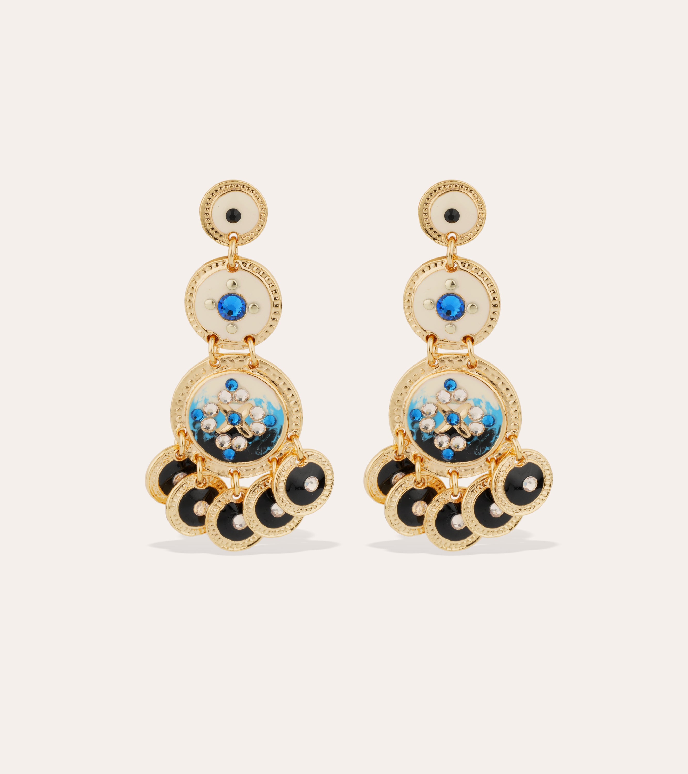 gas-bijoux-boucles-d-oreilles-sequin-trois-rangs-dor-es-3 image 1