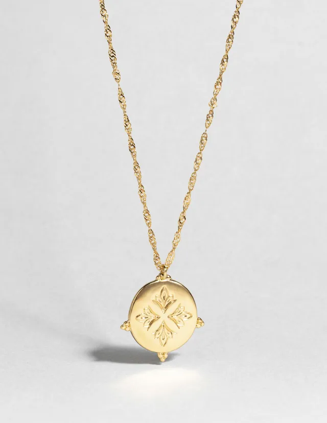 louise-damas-collier-le-sceau-collier-long-m-daille-v-g-tale-sur-cha-ne-torsad-e image 1
