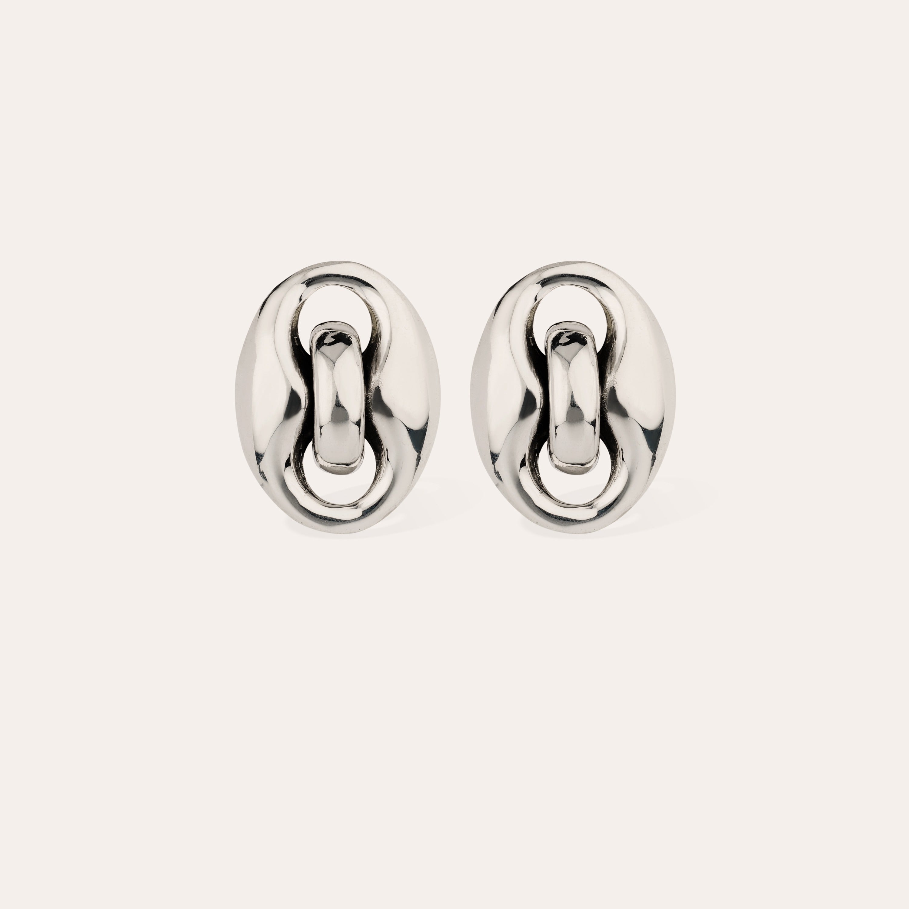 gas-bijoux-cophea-boucles-d-oreilles-puces-argent-es-maillons-cha-ne-marine image 1