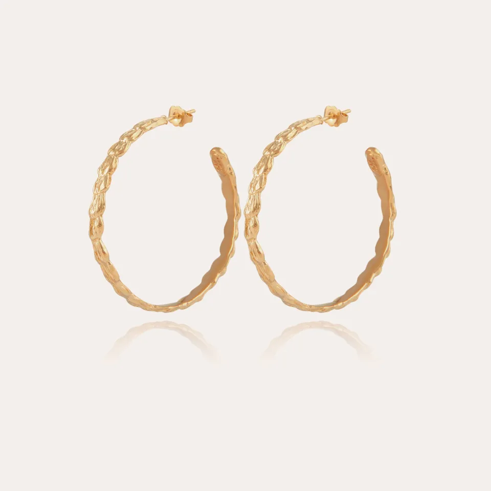 gas-bijoux-boucles-d-oreilles-cr-oles-liane-dor-es-l-or-fin-grav-es image 1