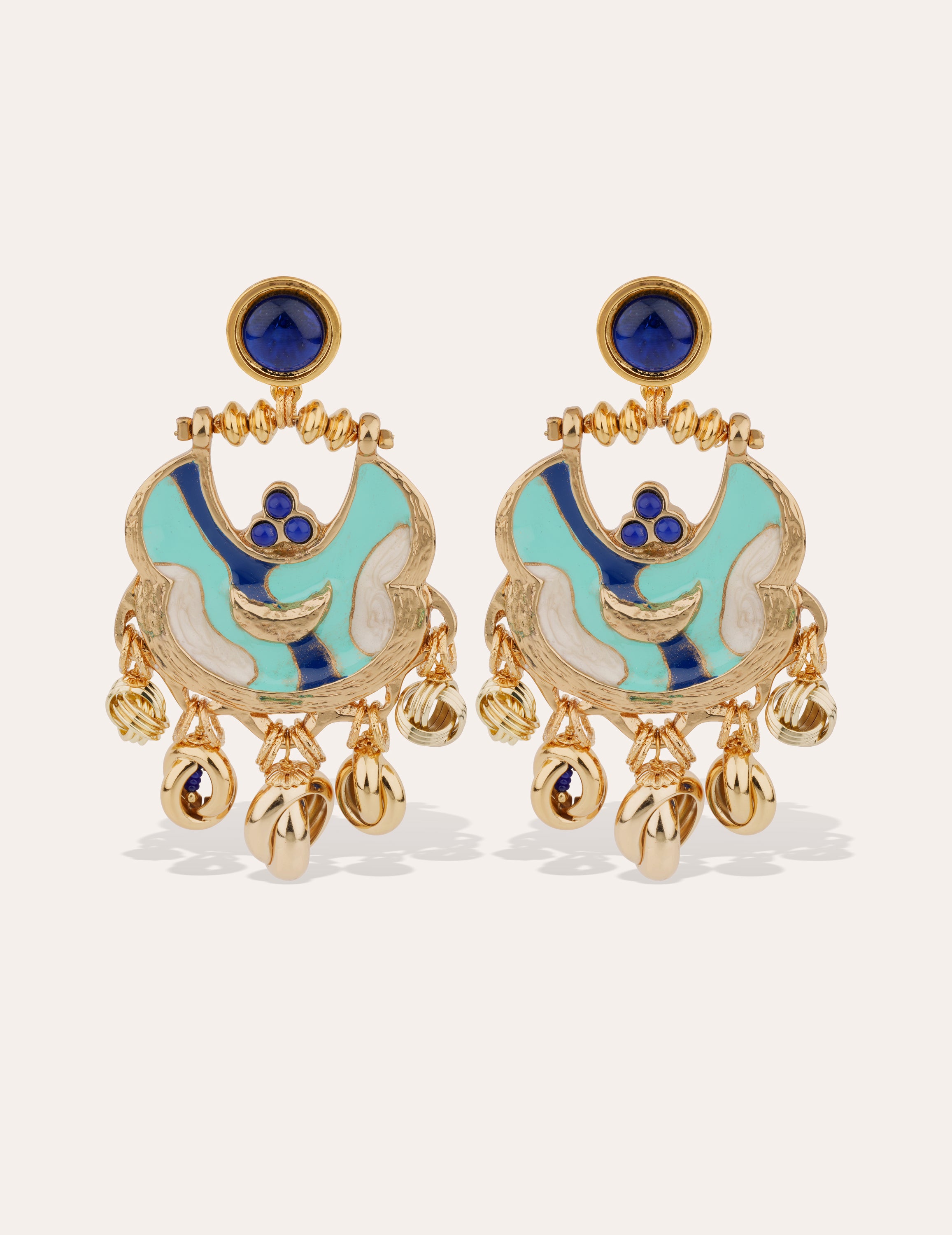 gas-bijoux-boucles-d-oreilles-havana-mail-dor-es-l-or-fin-pampilles-et-cabochon image 1