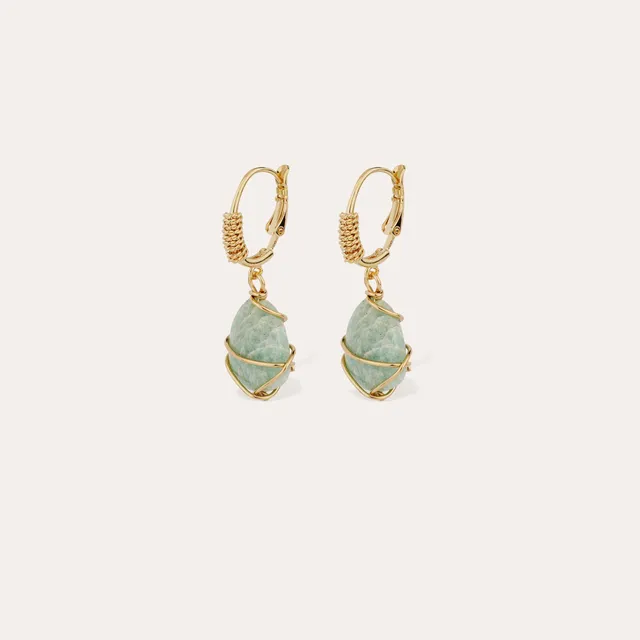 gas-bijoux-boucles-d-oreilles-tao-rainbow-amazonite-dor-es-l-or-fin-avec-fil-dor image 1