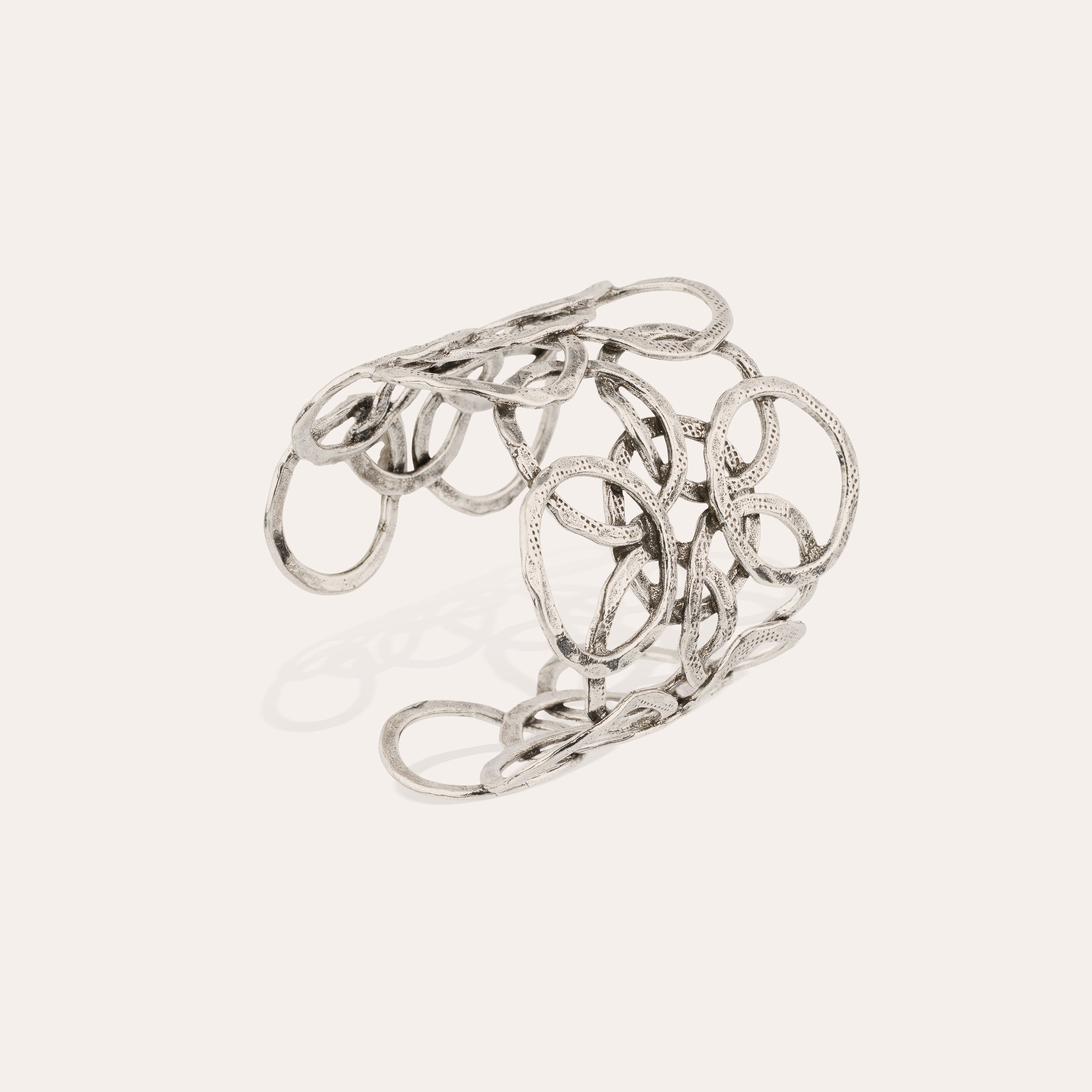 gas-bijoux-olympie-argent-bracelet-manchette-anneaux-martel-s-ajustable image 2