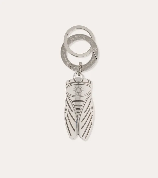 gas-bijoux-porte-cl-s-cigale-grand-mod-le-laiton-argent-grav-la-main-fait-main-m image 1