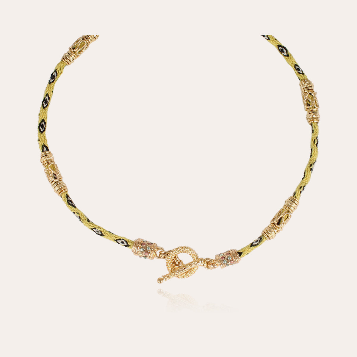 gas-bijoux-collier-lima-dor-tissage-alpaga-p-rou image 2