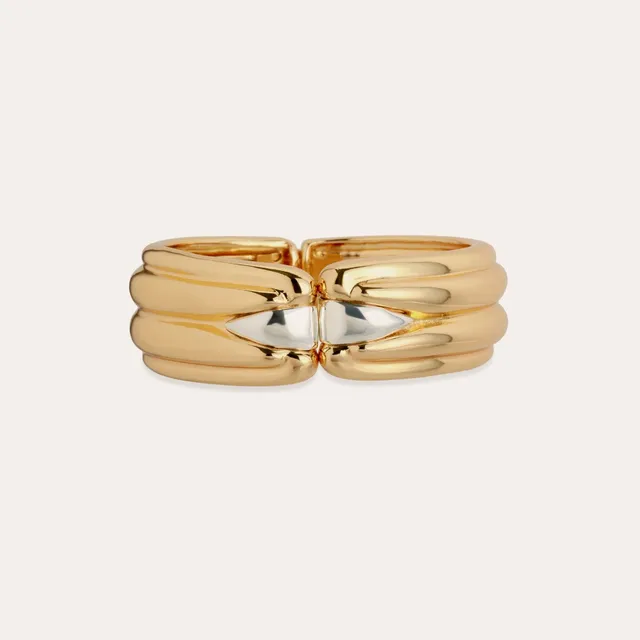 gas-bijoux-cume-bracelet-bicolore-dor-magn-tique-textur image 1