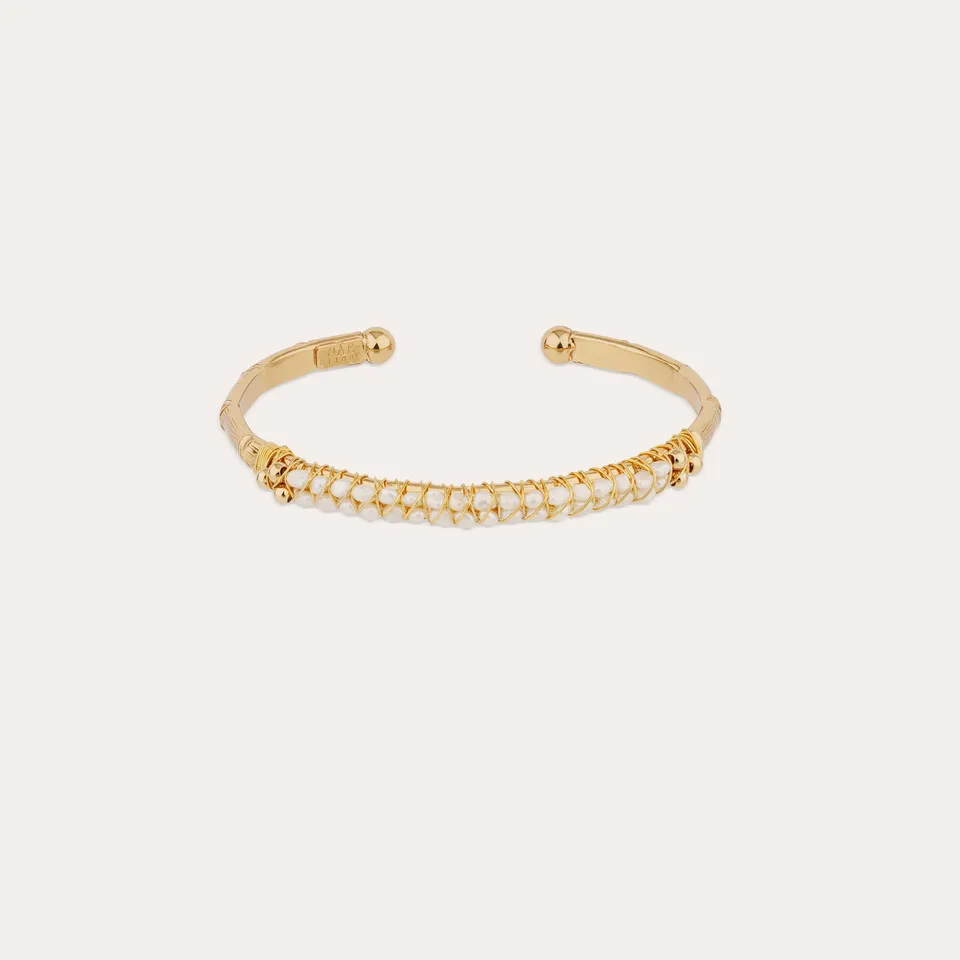 gas-bijoux-bracelet-lyre-jonc-grand-mod-le-dor-nacre-blanche image 1