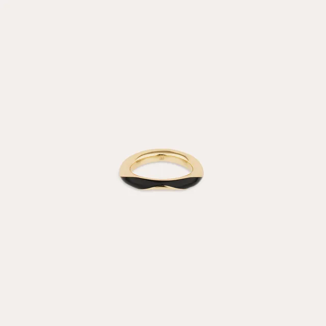 gas-bijoux-bague-selva-vague-ac-tate-noir image 1