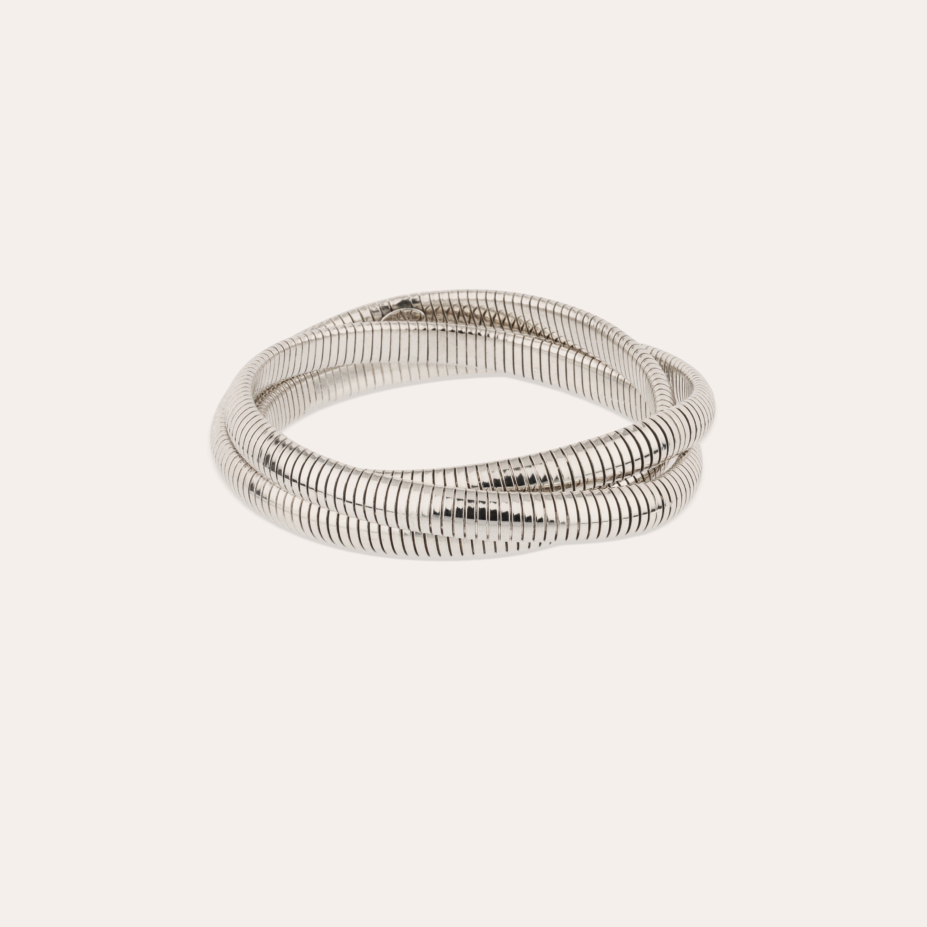 gas-bijoux-bracelet-infinity-trois-rangs-petit-mod-le-argent image 1