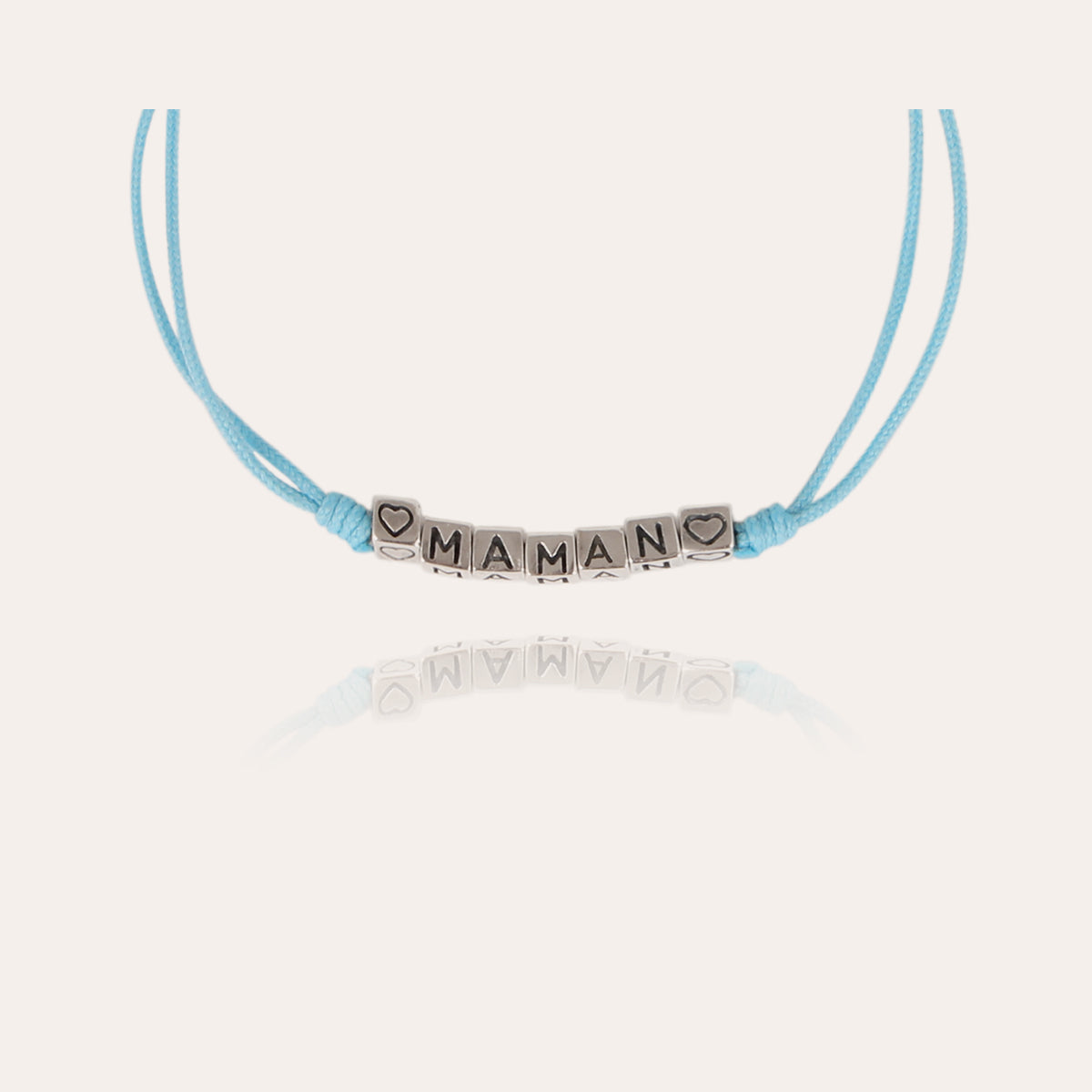 gas-bijoux-bracelet-maman-porte-bonheur-cubes-argent-s-ajustable image 2
