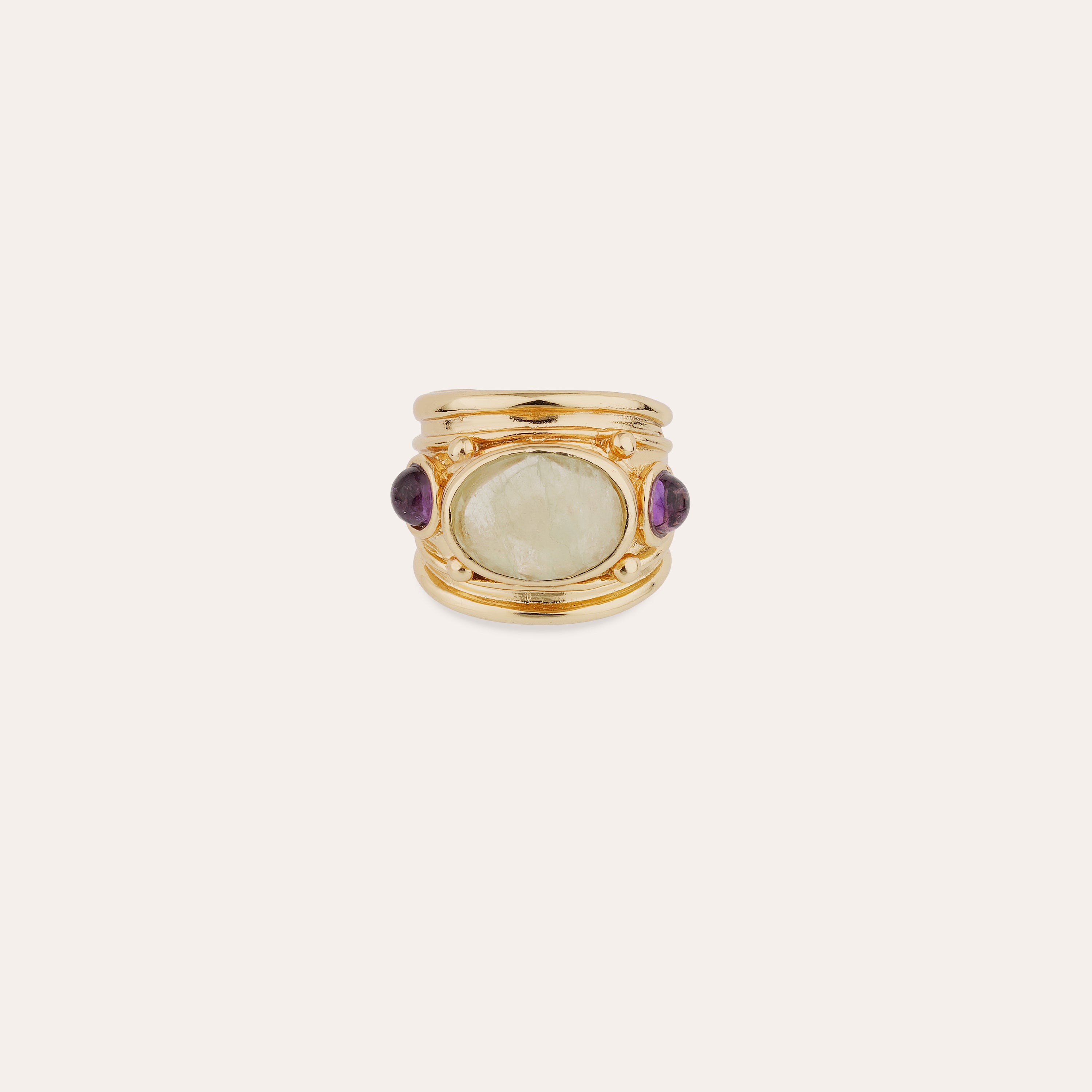 gas-bijoux-simone-fluorine-am-thyste-bague-dor-e-l-or-fin-3-pierres image 1