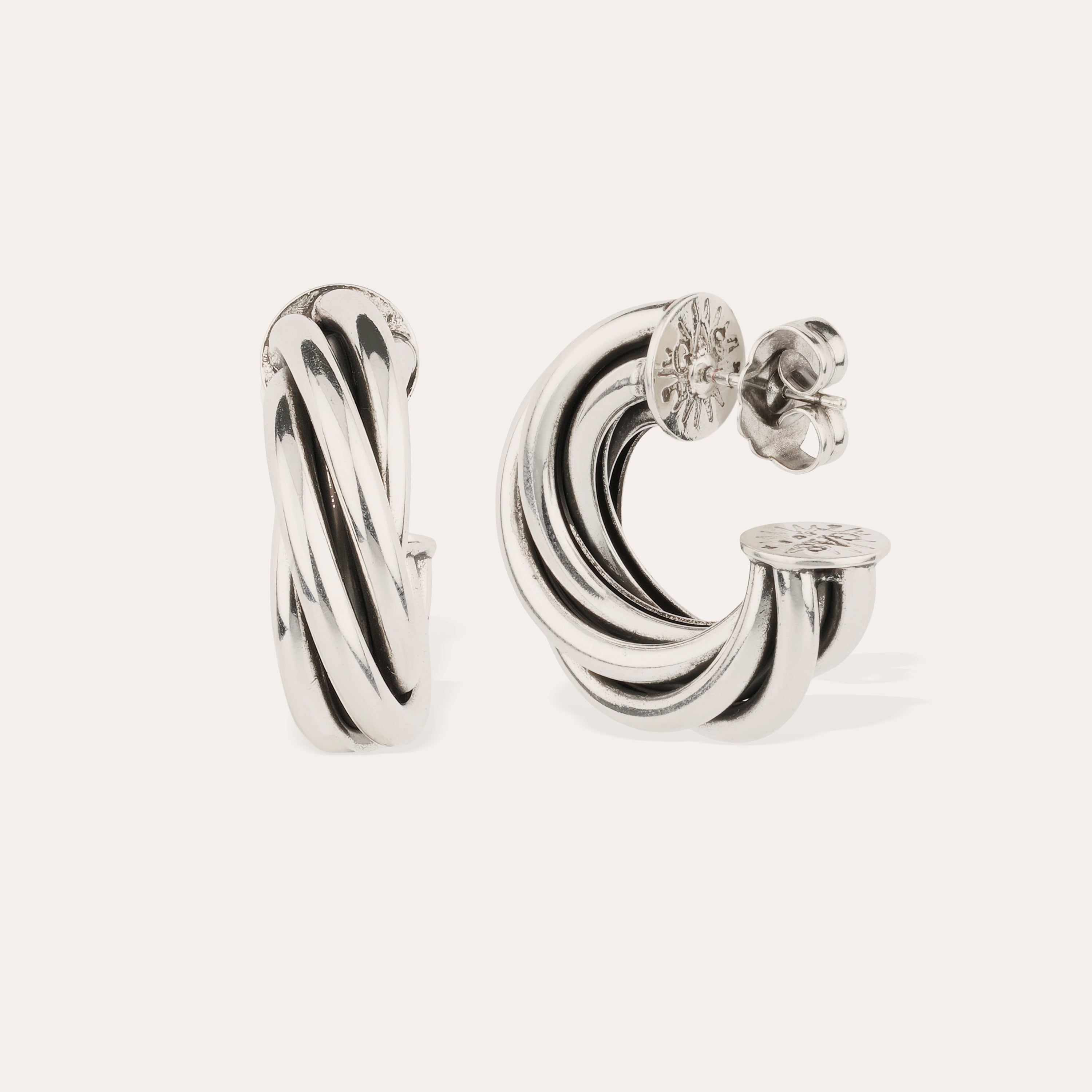 gas-bijoux-boucles-d-oreilles-cr-oles-atik-moyen-mod-le-argent-es-6-anneaux image 4